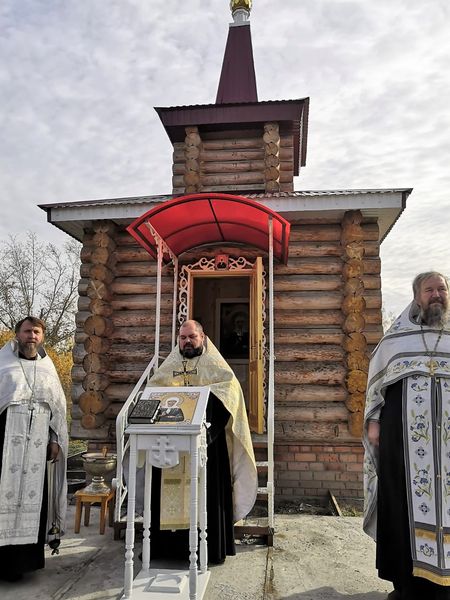 Освящение часовни в честь святой Матроны Московской