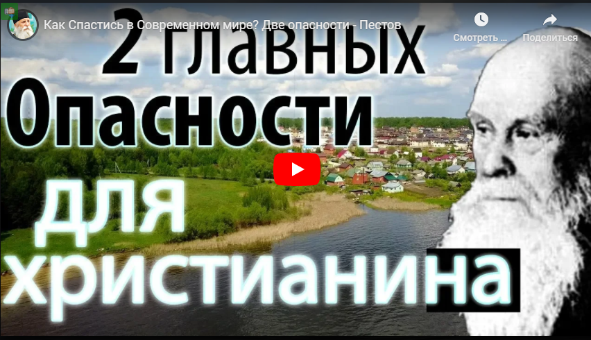 Пестов Н. Е. Как спастись в современном мире? Две опасности